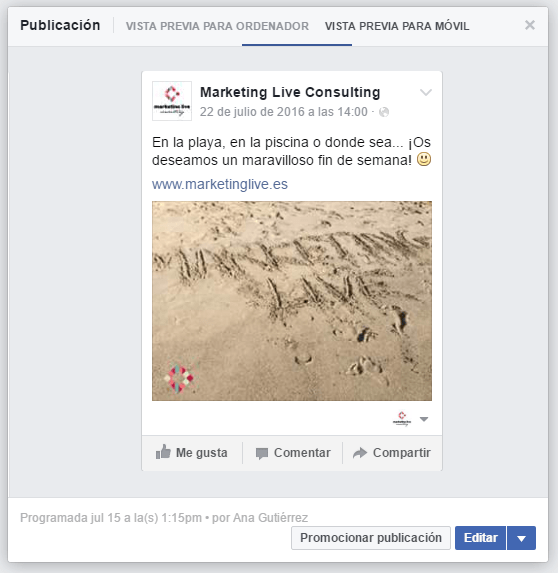 programar redes sociales facebook