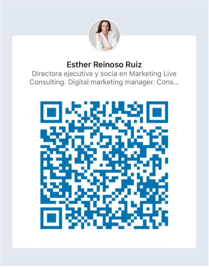 La opción "Código QR de Linkedin" te permite hacer networking en LinkedIn con personas que has conocido en eventos presenciales.